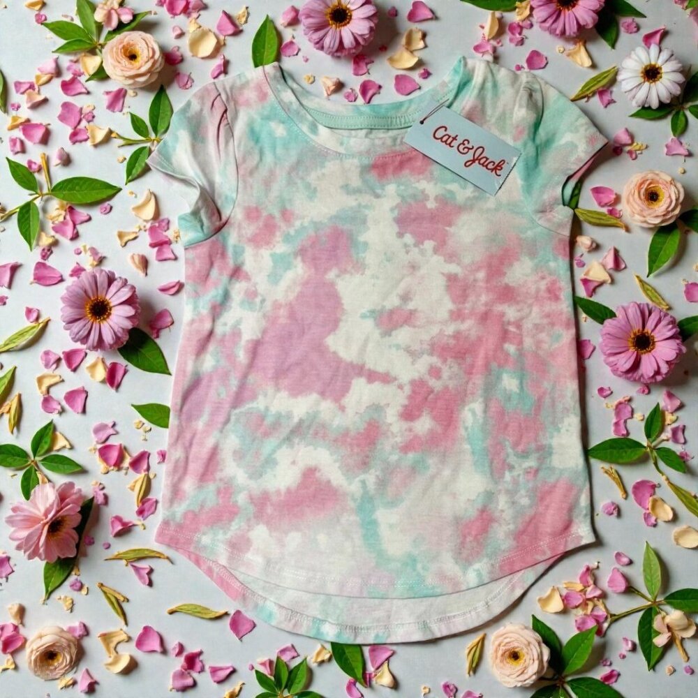Cat & Jack short sleeve T-shirt Tie-Dye 5T